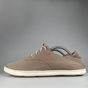 Olukai Nohea Moku Men’s Size 10.5 Brown Mesh Boat Shoe Casual Sneakers Comfort
